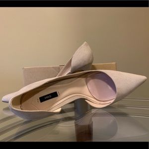 Mango nude pumps ( asymmetric stiletto shoes)